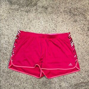 Adidas Pink Athletic Loose Fit Running Shorts Size XL